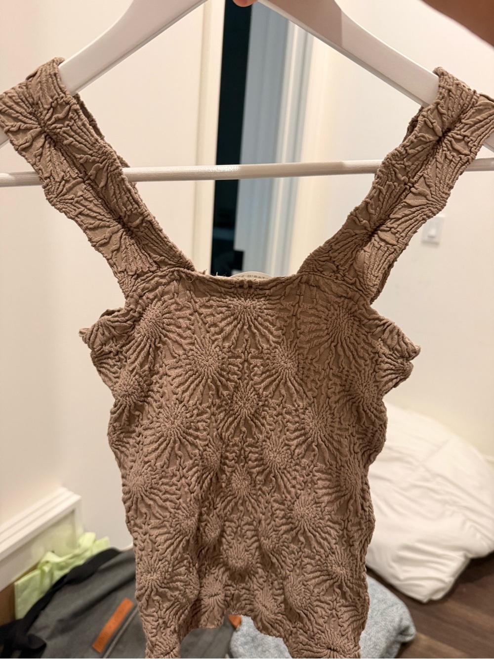 Altar'd State Textured Taupe Sleeveless Camisole